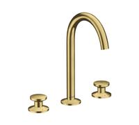 Axor One - Mitigeur de lavabo avec bonde Push-Open, installation à 3 trous, EcoSmart, laiton brossé 48070950