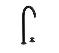 Axor One - Mitigeur de lavabo avec garniture de vidage Push-Open, installation à 2 trous, noir mat 48060670