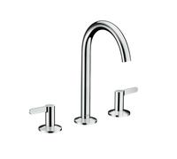 hansgrohe AXOR One robinetterie de lavabo 3 trous 170 avec vidage Push-Open, saillie 140mm, 48050000, Couleur: chrome
