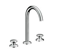Axor One - Mitigeur de lavabo avec garniture de vidage Push-Open, installation à 3 trous, chrome 48070000