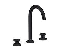 Axor One - Mitigeur de lavabo avec garniture de vidage Push-Open, installation à 3 trous, noir mat 48070670