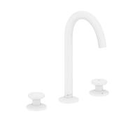 Axor One - Mitigeur de lavabo avec vidage Push-Open, installation à 3 trous, EcoSmart, blanc mat 48070700