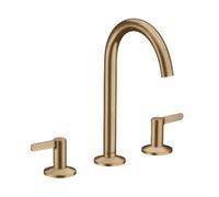 Axor One - Mitigeur de lavabo avec vidage Push-Open, installation à 3 trous, EcoSmart, bronze brossé 48050140