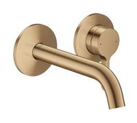 Axor One - Mitigeur de lavabo encastré, avec bonde, installation 2 trous, EcoSmart, bronze brossé 48170140