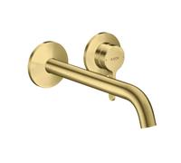 Axor One - Mitigeur de lavabo encastré, avec bonde, installation 2 trous, EcoSmart, laiton brossé 48120950