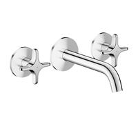 Axor One - Mitigeur de lavabo encastré, avec bonde, installation 3 trous, EcoSmart, chrome 48130000