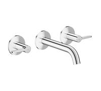 Axor One - Mitigeur de lavabo encastré, avec bonde, installation 3 trous, EcoSmart, chrome 48150000