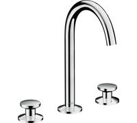 Hansgrohe Mitigeur de lavabo Axor One 3 trous saillie 140 mm Push-Open Chrome 48070000