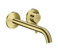 Hansgrohe Mitigeur mural de lavabo AXOR One encastré doré bec 220 mm 48120990