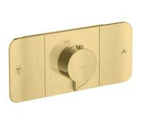 Axor One - Mitigeur thermostatique encastré, 2 sorties, laiton brossé 45712950