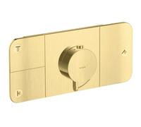 Axor One - Mitigeur thermostatique encastré, 3 sorties, laiton brossé 45713950
