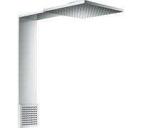 Axor ShowerComposition douche à effet de pluie avec bras 23.8x23.8 cm rectangulaire chrome 12594000