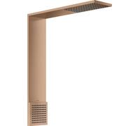 AXOR ShowerComposition : Module de douchette 110/220, 1 jet avec pommeau de douche de toit, finition or brossé rouge