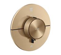 hansgrohe AXOR ShowerSelect ID thermostat, encastré, rond, 2 consommateurs, 36750140, Couleur: Bronze brossé