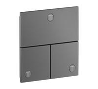 hansgrohe AXOR ShowerSelect ID robinet, 3 consommateurs, encastré, carré, 36780340, Couleur: Chrome noir brossé