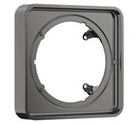 AXOR ShowerSelect ID, rosace de prolongement softsquare, 22 mm, finition noir chrome poli