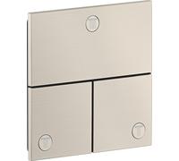 AXOR ShowerSelect ID, système de sélection de douches encastré, modèle angulaire, pour 3 fonctions, finition inox