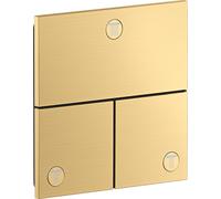 AXOR ShowerSelect ID, système de sélection de douches encastré, modèle angulaire, pour 3 fonctions, finition or brossé