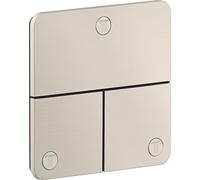AXOR ShowerSelect ID, système de sélection de douches encastré, modèle softsquare, pour 3 fonctions, finition inox