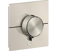 AXOR ShowerSelect ID, thermostat de douche encastré, modèle rectangulaire, pour une sortie principale et une sortie supplémentaire, finition inox