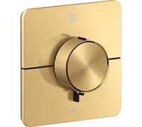 AXOR ShowerSelect ID, thermostat encastré, design softsquare, pour 2 points de consommation, finition or brossé