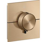 AXOR ShowerSelect ID, thermostat encastré, modèle carré, pour une seule sortie, finition bronze brossé