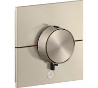 AXOR ShowerSelect ID, thermostat encastré, modèle rectangulaire, pour une sortie principale et une sortie supplémentaire, finition nickel brossé