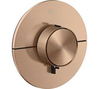 AXOR ShowerSelect ID, thermostat encastré, modèle rond, pour une seule sortie, finition or brossé