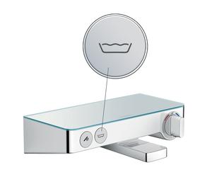 AXOR ShowerSolutions Bouton-poussoir à symbole pour module thermostatique Select, 93335000,