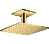 Axor ShowerSolutions douche à effet de pluie avec bras 30x30 cm carrée doré 35320990