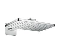Pommeau de douche Axor ShowerSolutions 1jet 35274000 chromé , 46x30cm, avec bras de douche et rosace softsquare