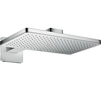 AXOR ShowerSolutions : Douche de plafond 460/300, 1 jet, avec bras de douche et rosace softsquare, chromée