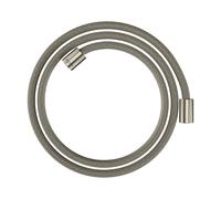 hansgrohe AXOR ShowerSolutions flexible de douche textile, 1600mm, écrou cylindrique des deux côtés, 28261800, Couleur: Acier inoxydable Optic