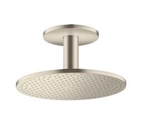 Axor ShowerSolutions - Pomme de douche, diamètre 30 cm, 2 jets, nickel brossé 35304820