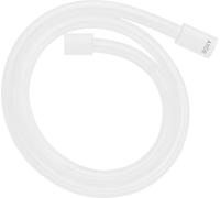 AXOR ShowerSolutions : Tuyau de douche avec effet métallique, longueur 1,25 m, avec raccords cylindriques, finition blanc mat