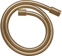 AXOR ShowerSolutions : Tuyau de douche effet métallique, 1,25 m, avec raccords cylindriques, finition bronze brossé