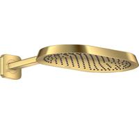 AXOR ShowerSphere : Douche de plafond 370/220, 1 jet, avec bras de douche, finition or poli