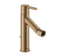 hansgrohe AXOR Starck Mitigeur monocommande de bidet, béqu'illes, garniture de vidage, 10214140, Couleur: Bronze brossé
