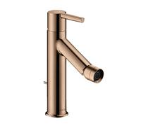 hansgrohe AXOR Starck Mitigeur monocommande de bidet, béqu'illes, garniture de vidage, 10214300, Couleur: Rouge poli or