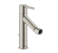 hansgrohe AXOR Starck Mitigeur monocommande de bidet, béqu'illes, garniture de vidage, 10214800, Couleur: Acier inoxydable Optic