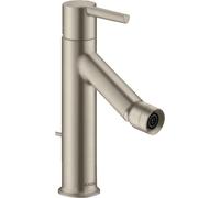 hansgrohe AXOR Starck Mitigeur monocommande de bidet, béqu'illes, garniture de vidage, 10214820, Couleur: Nickel brossé