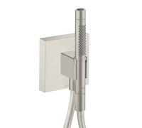 AXOR Starck Organic Set de douche avec raccord mural coudé et support, 2 jets, 12626800,