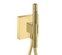 AXOR Starck Organic Set de douche avec raccord mural coudé et support, 2 jets, 12626950,