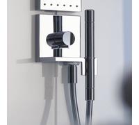 AXOR Starck ShowerCollection Set de douche avec raccord mural coudé et support, 2 jets, 10651000,