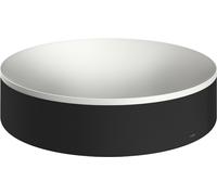 Axor Suite lavabo 40x40 cm ronde à poser blanc-noir mat 42001670