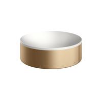Axor Suite lavabo 30x30 cm ronde à poser blanc-marron/beige mat 42000140