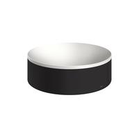 Axor Suite lavabo 30x30 cm ronde à poser blanc-noir mat 42000670