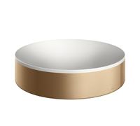 Axor Suite lavabo 40x40 cm ronde à poser blanc-marron/beige mat 42001140