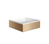 Axor Suite lavabo 28.5x28.5 cm carrée à poser blanc-marron/beige mat 42002140