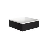 Axor Suite lavabo 28.5x28.5 cm carrée à poser blanc-noir mat 42002670